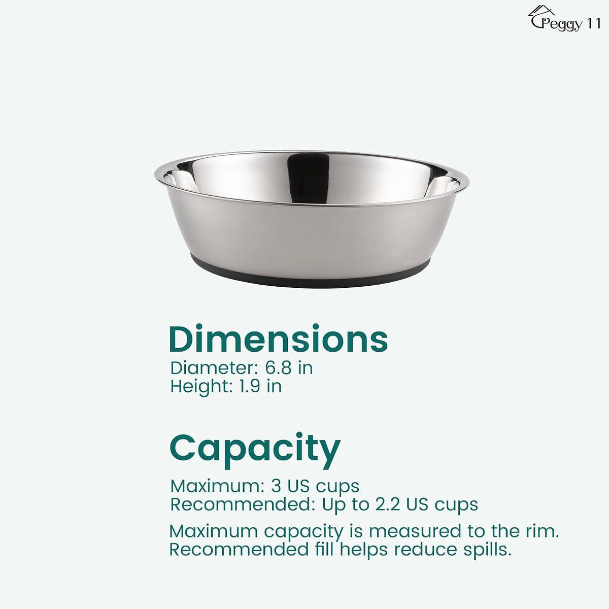 Stainless Steel Pet Bowls – 2 Pack
