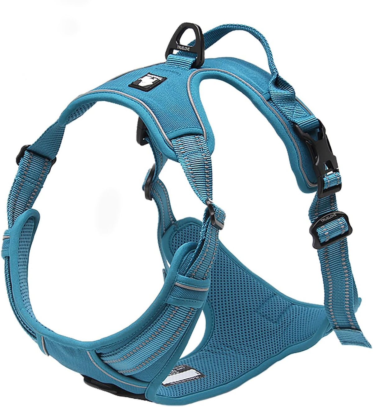 Reflective Adjustable No-Pull Dog Harness Vest in Blue, Extra Small