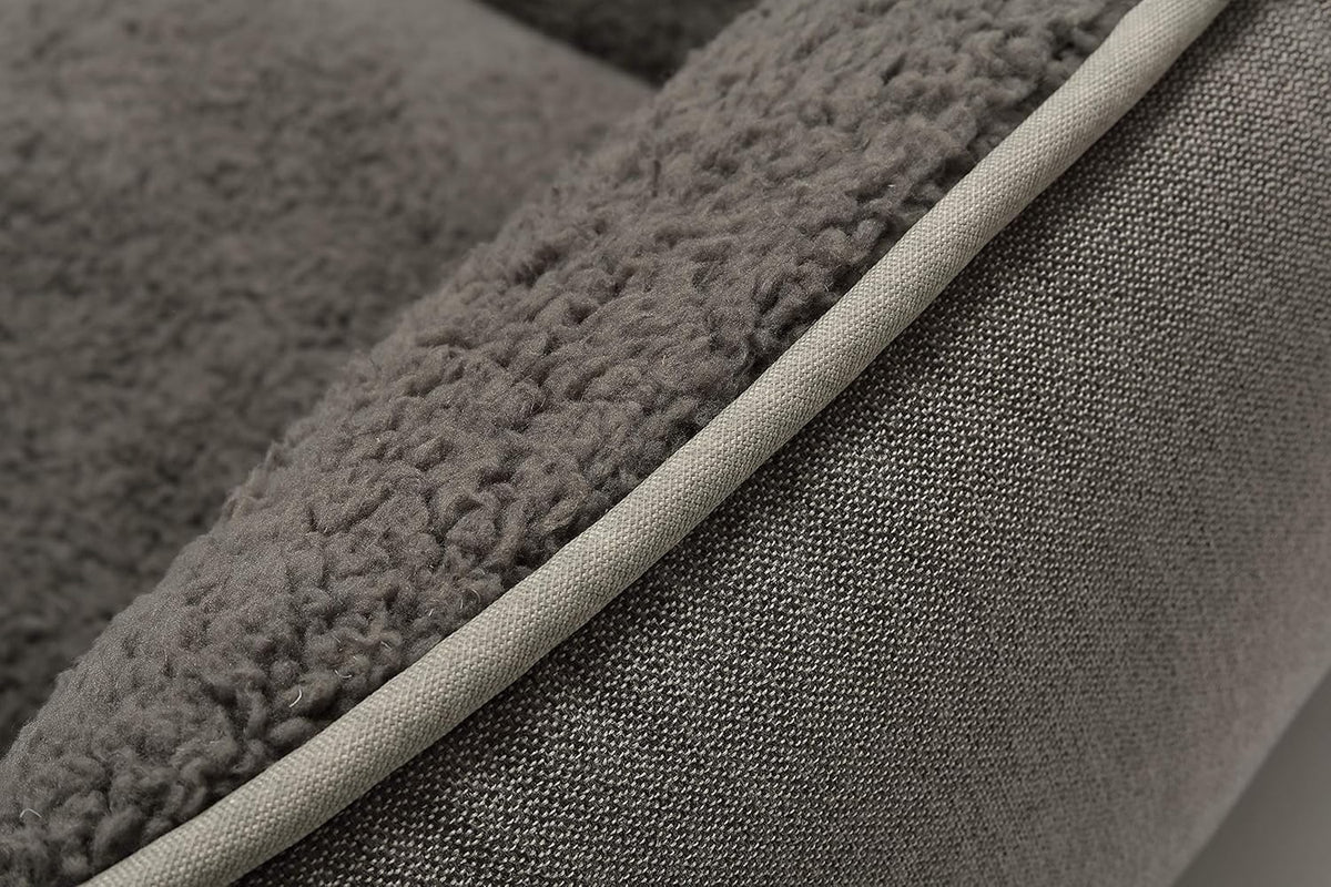 Rectangle Dog Bed - Washable, Warm, and Anti-Slip Design for Small to Large Dogs (Medium, Grey)
