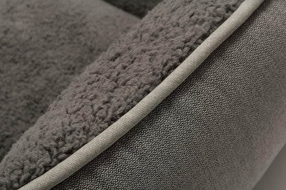 Rectangle Dog Bed - Washable, Warm, and Anti-Slip Design for Small to Large Dogs (Medium, Grey)
